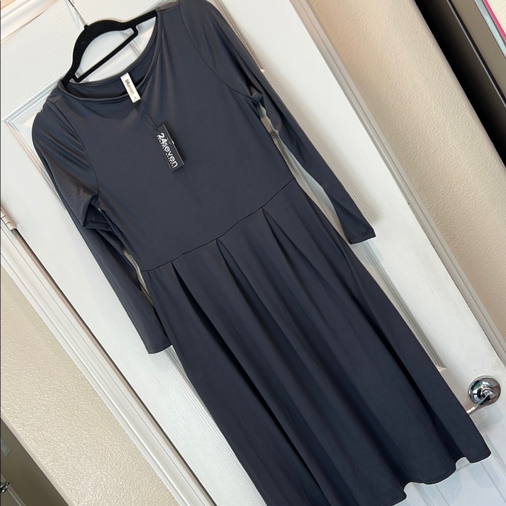 24seven Women's Gray Dress